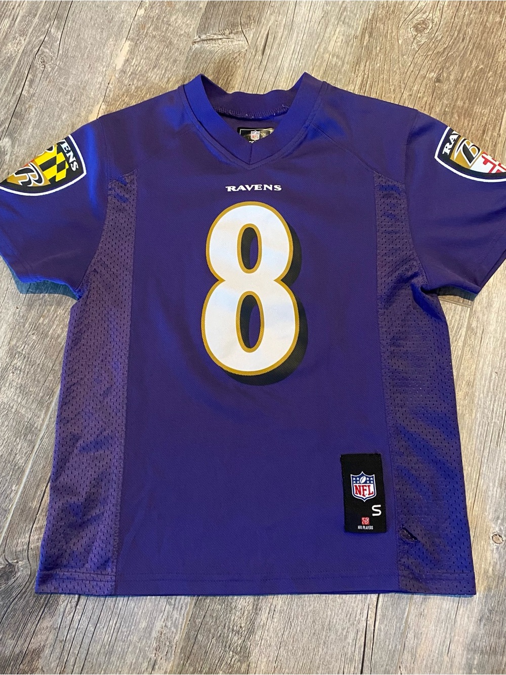 Baltimore Ravens  Lamar Jackson #8 Purple Football Jersey - Youth Small